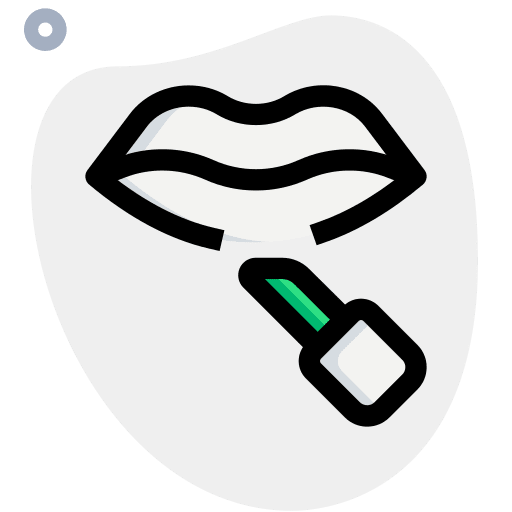 Lipstick makeup cosmetics mouth icon