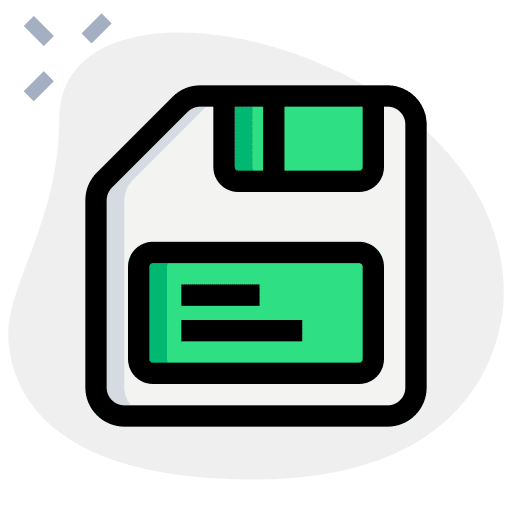 Diskette interface multimedia flash disk icon