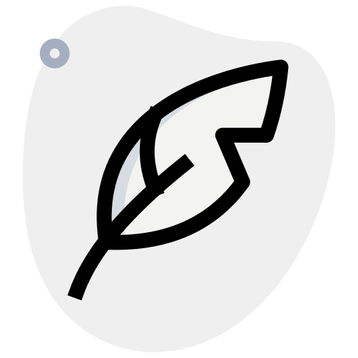 Quill education writing feather pen icon