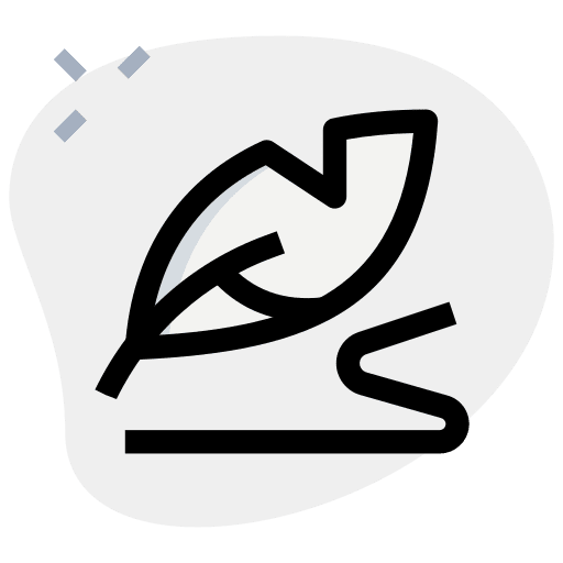Quill writing vintage quill icon