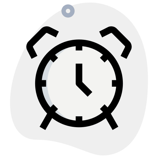 Alarm clock clock time tools and utensils icon