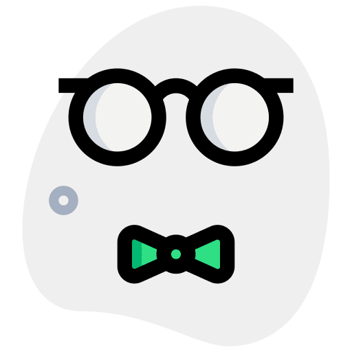 Bowtie fashion old goggles icon
