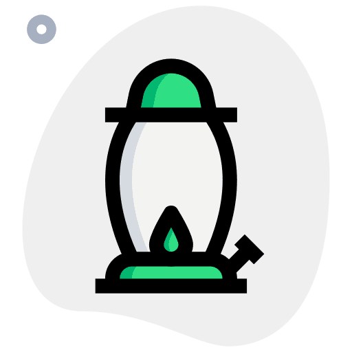 Lamp oil lamp lantern fire icon