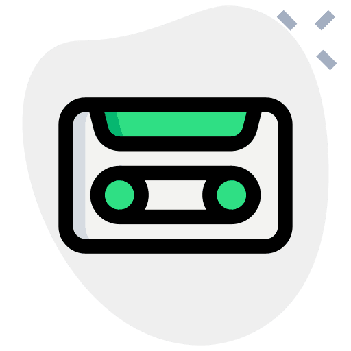 Cassette retro electronics miscellaneous icon