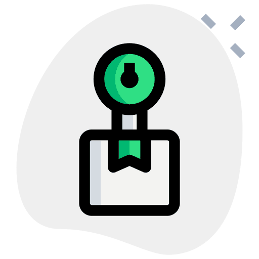 Measure shipping and delivery delivery weight scale icon