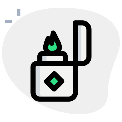 Zippo construction and tools smoking lighter icon