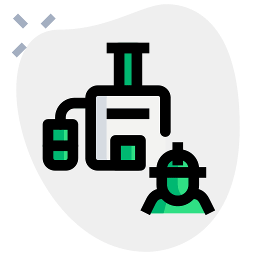 Worker company building industry icon