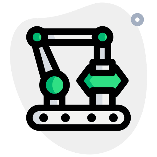 Robotic machine robots industry robotic machine icon