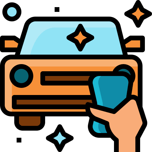 Car service hobbies and free time car cleaning icon