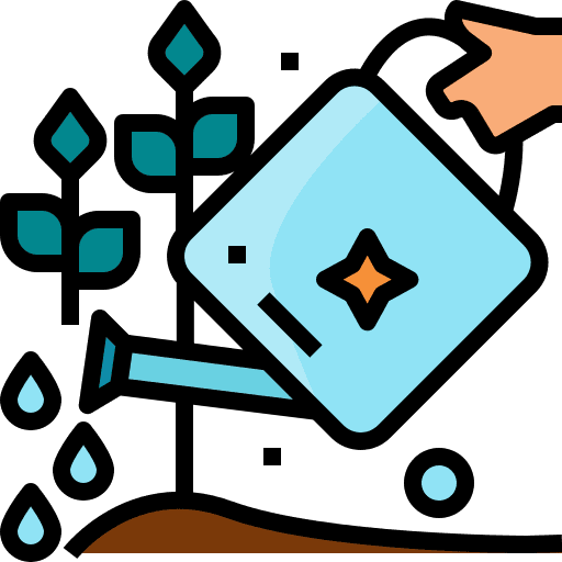 Gardening water bucket gardening farming and gardening icon