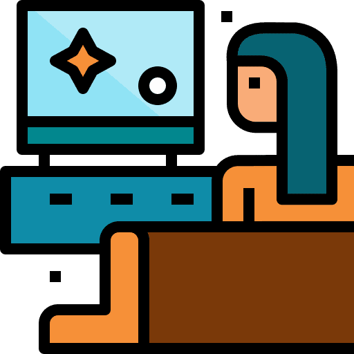 Watching tv woman watching tv sofa icon