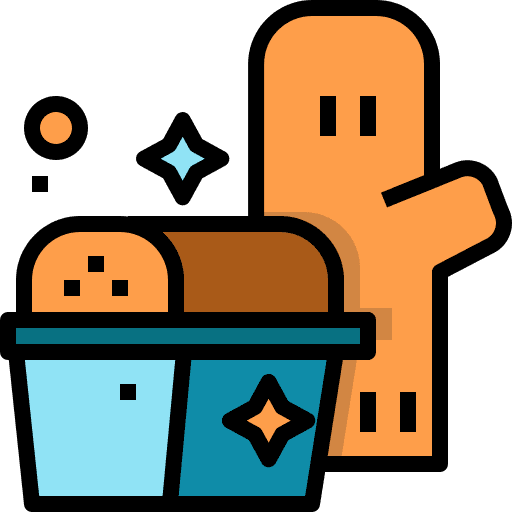 Baking food and restaurant baking bakery icon