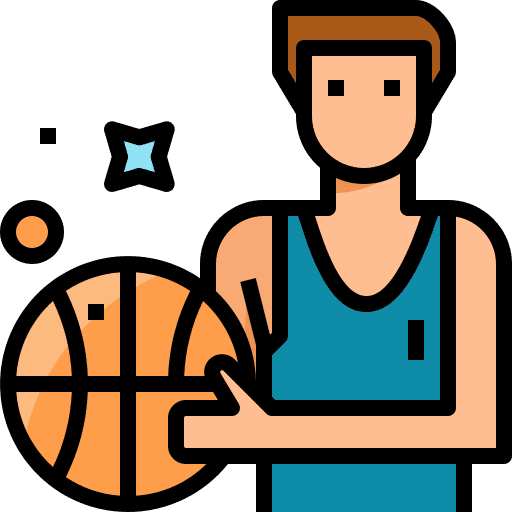 Basketball ball sports and competition sports icon