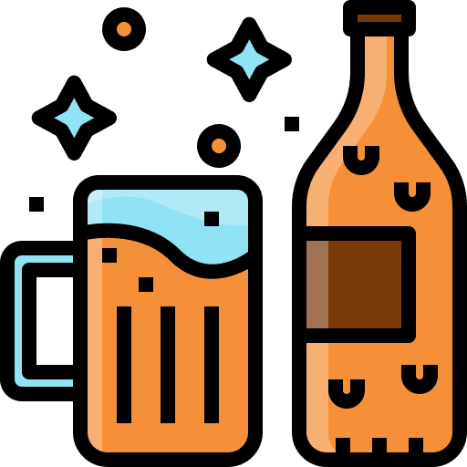 Beers food and restaurant alcohol bottle icon