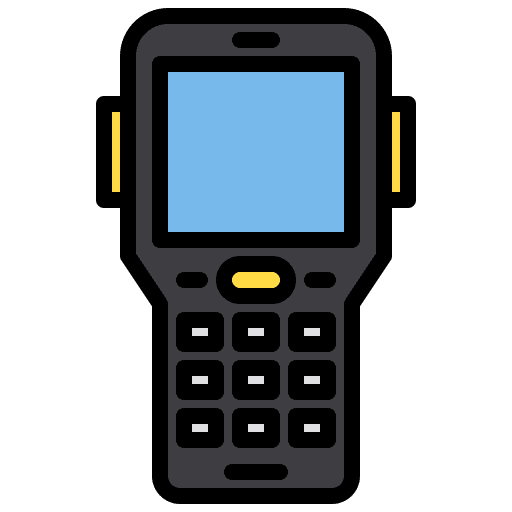 Scanner shipping and delivery shipping electronics icon