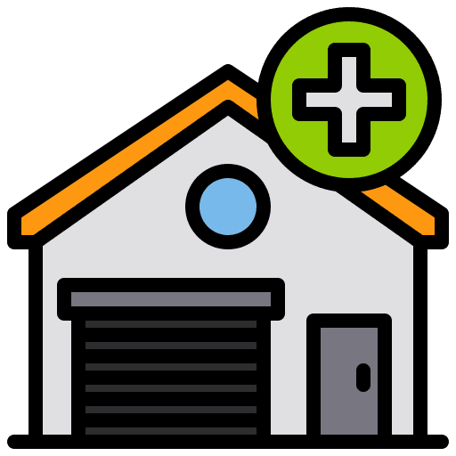 Add shipping plus warehouse icon