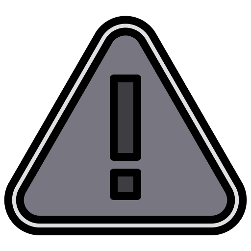 Alert warning exclamation mark shipping icon