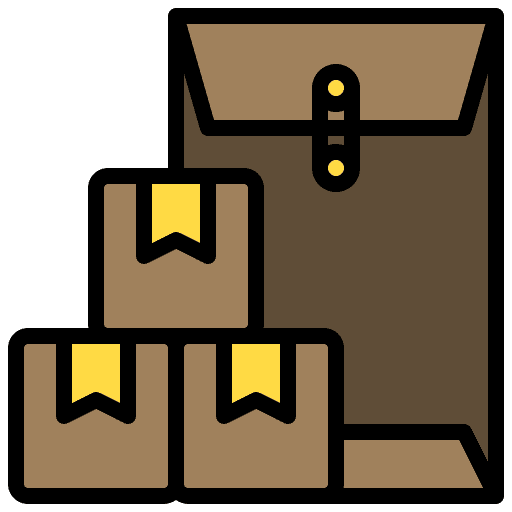 Document box post delivery box icon