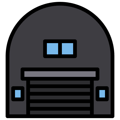 Warehouse warehouse storage building icon
