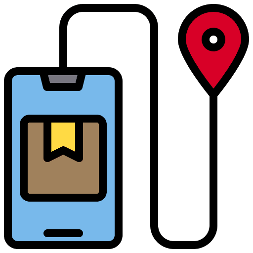 Location electronics smartphone tracking icon