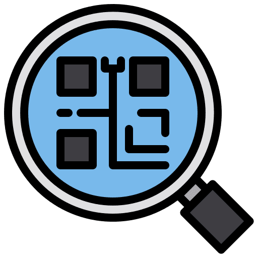 Qr code shipping search qr code icon