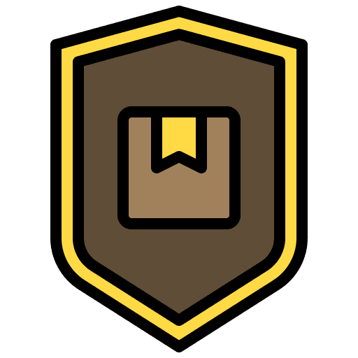 Shield insurance protection security icon