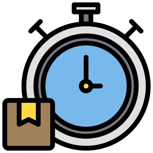 Stopwatch box stopwatch logistics delivery icon