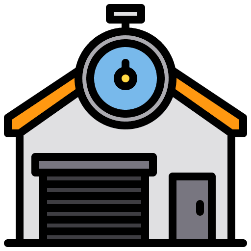 Stopwatch warehouse packing stopwatch icon