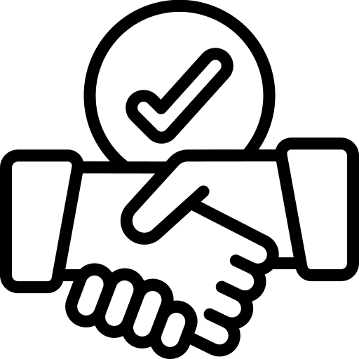 Handshake partnership handshake hand shake integrity icon