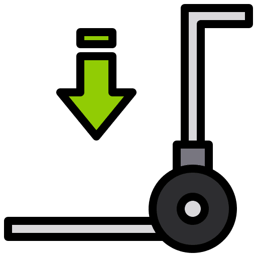 Trolley package cart shipping and delivery icon