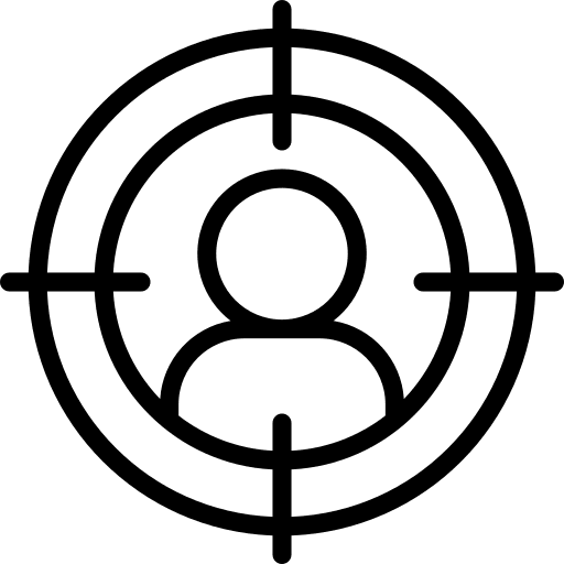 Targeting targeting looking business and finance icon