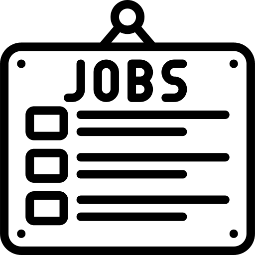 Listing checklist task jobs icon