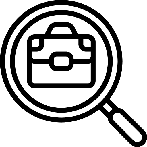 Job seeking job seeking personalized search icon