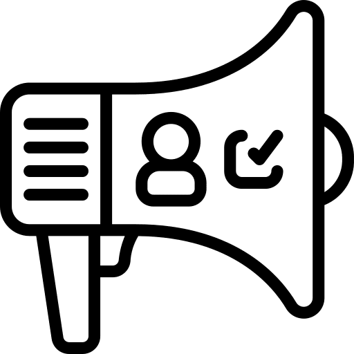 Megaphone recruiter megaphone marketing icon