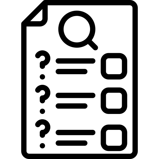 Questionnaire questionnaire tick box files and folders icon