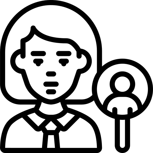 Recruiter seeker job seeker recruiter icon