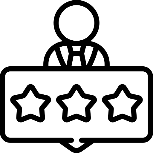 Review stars superstar marketing icon