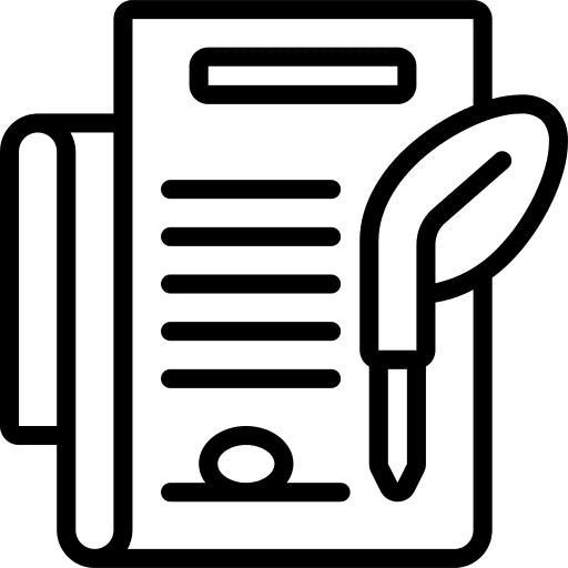 Contract write paperwork pencil icon