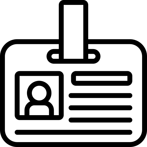 Id card id card pass user icon