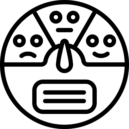 Satisfaction happiness job testimonial icon