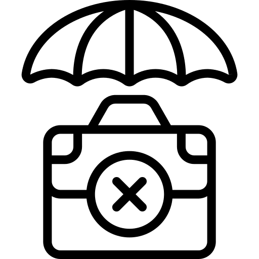 Umbrella unemployment security jobless icon