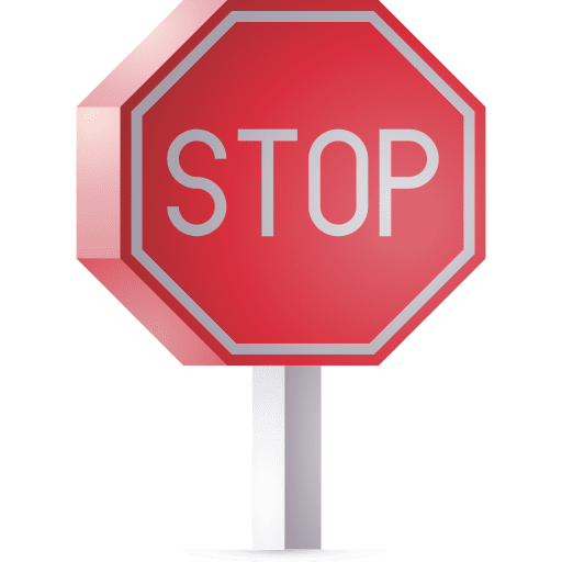 Stop sign circulation traffic sign regulation icon