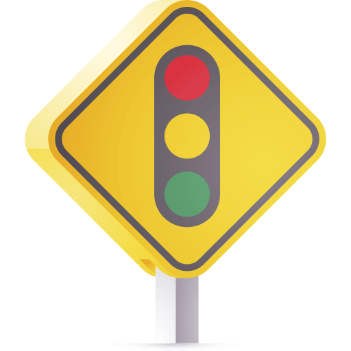 Traffic lights road sign stop signal traffic lights icon