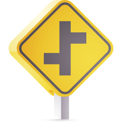 Merging traffic signal transportation signaling icon
