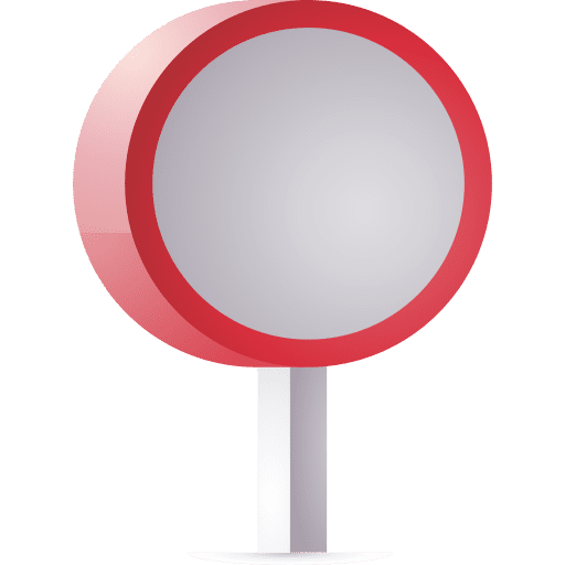 Road closed warning road closed alert icon