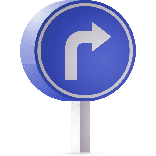 Turn right right turn turn right right arrow icon