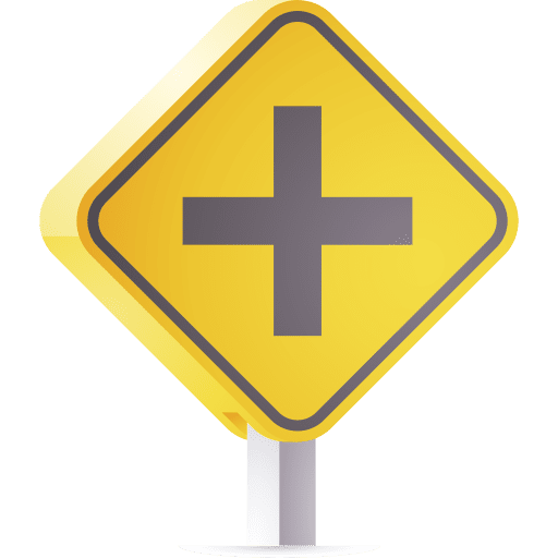 Intersection transportation traffic sign traffic signal icon