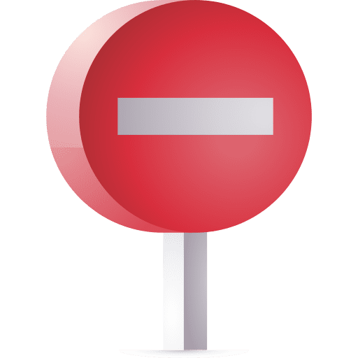 No entry circulation no entry traffic sign icon
