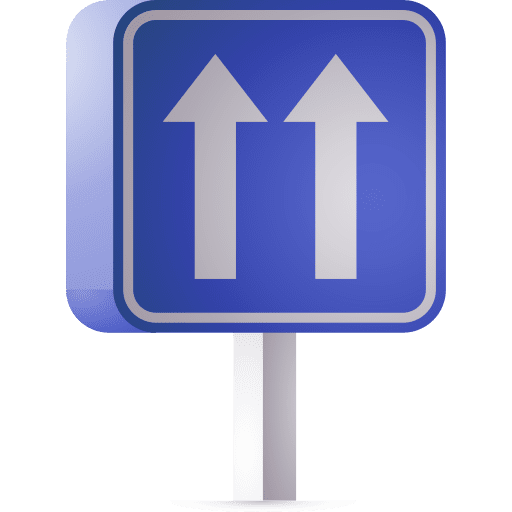 One way arrows regulation one way icon