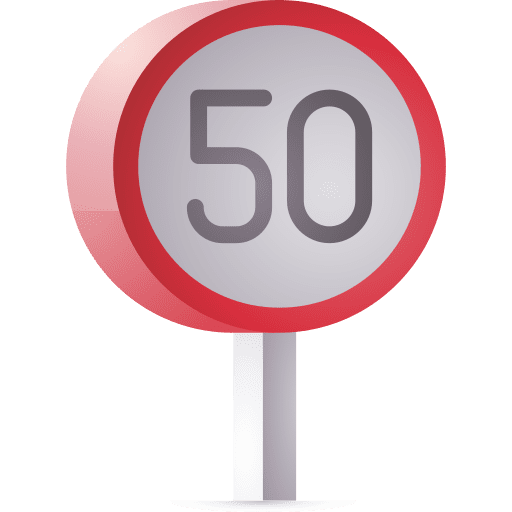 Speed limit signs circulation traffic icon